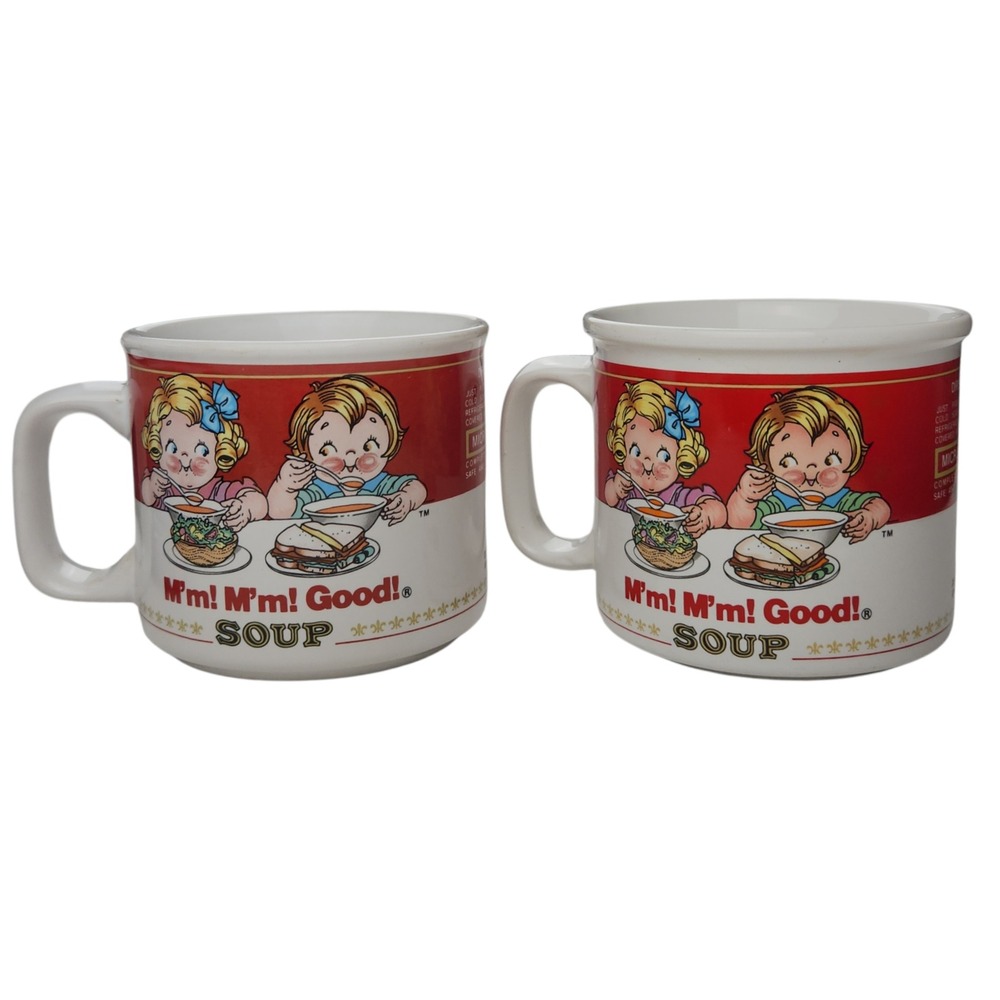 Vintage Campbell's Soup Mugs M'm! M'm! Good! Westwood 1990s Retro